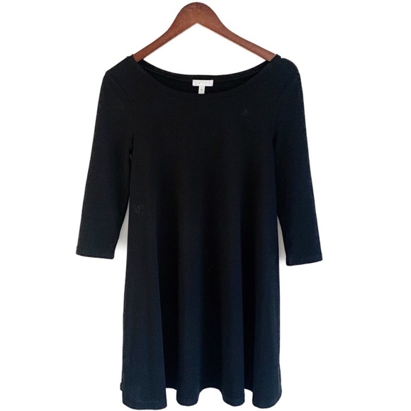 Leith | Crepe Black Trapeze Dress Size XS - Picture 2 of 8